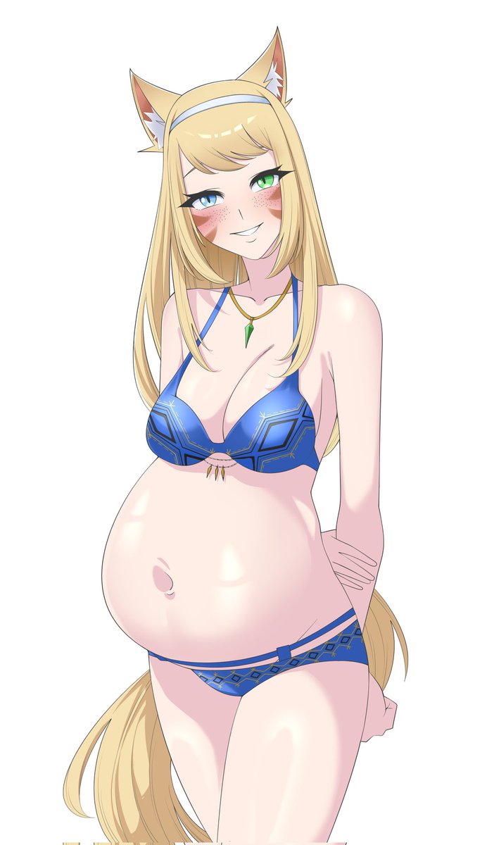 Faltera08's tweet image. Commission OC Cecillia for @Miqo_cecil 

Thank you for ordering😆

#Pregnant
#Pregnantart
#Pregnancy
#Commission