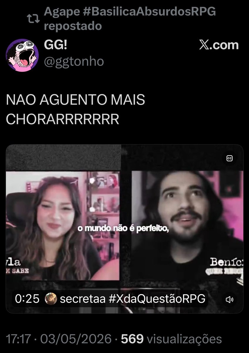 secretaa #XdaQuestãoRPG tweet media