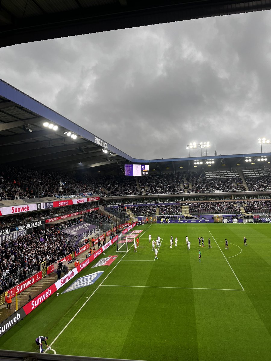 Leizaahh's tweet photo. 📅 03/05/2026
🏟️ Lotto Park
🇧🇪 Pro League Groupe Championnat J36
⚽ RSCA Anderlecht 1-3 Club Bruges
🎟️ 49,00€
🔢 Match 56
#groundhopping #jupilerproleague #jpl #belgium #ANDCLU #clubbrugge https://t.co/94t4xpl2jF