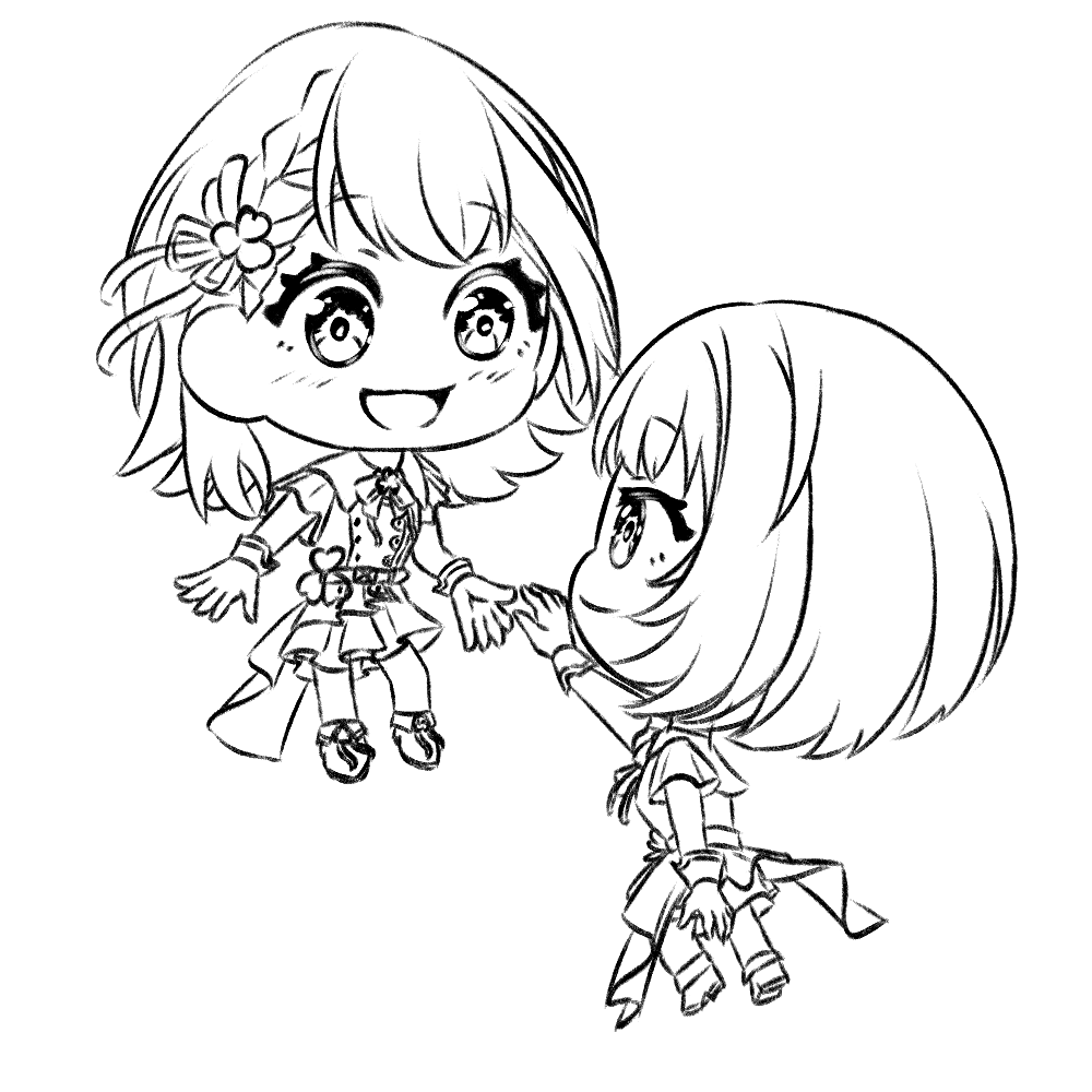 MatchaToise's tweet photo. chibi doodle practice! https://t.co/7XMHPXdeWr