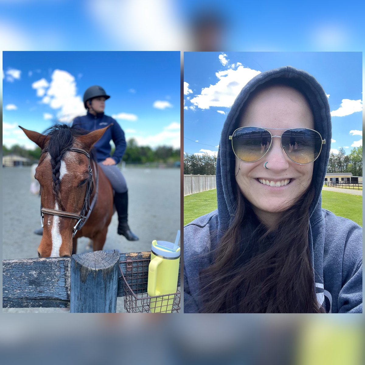 BlckRoseDGuerre's tweet image. 🐴its an absolutely beautiful day today. so glad me &amp;amp; my Angel got to spend sometime outside before we started feeling sick… she did a great job riding Cali bareback, so proud of her🌤️ #beautifulday #outdoors #proudmom #horsebackriding #bareback 🫶🏼🥰🪷
🎵Beautiful Day - U2🎶