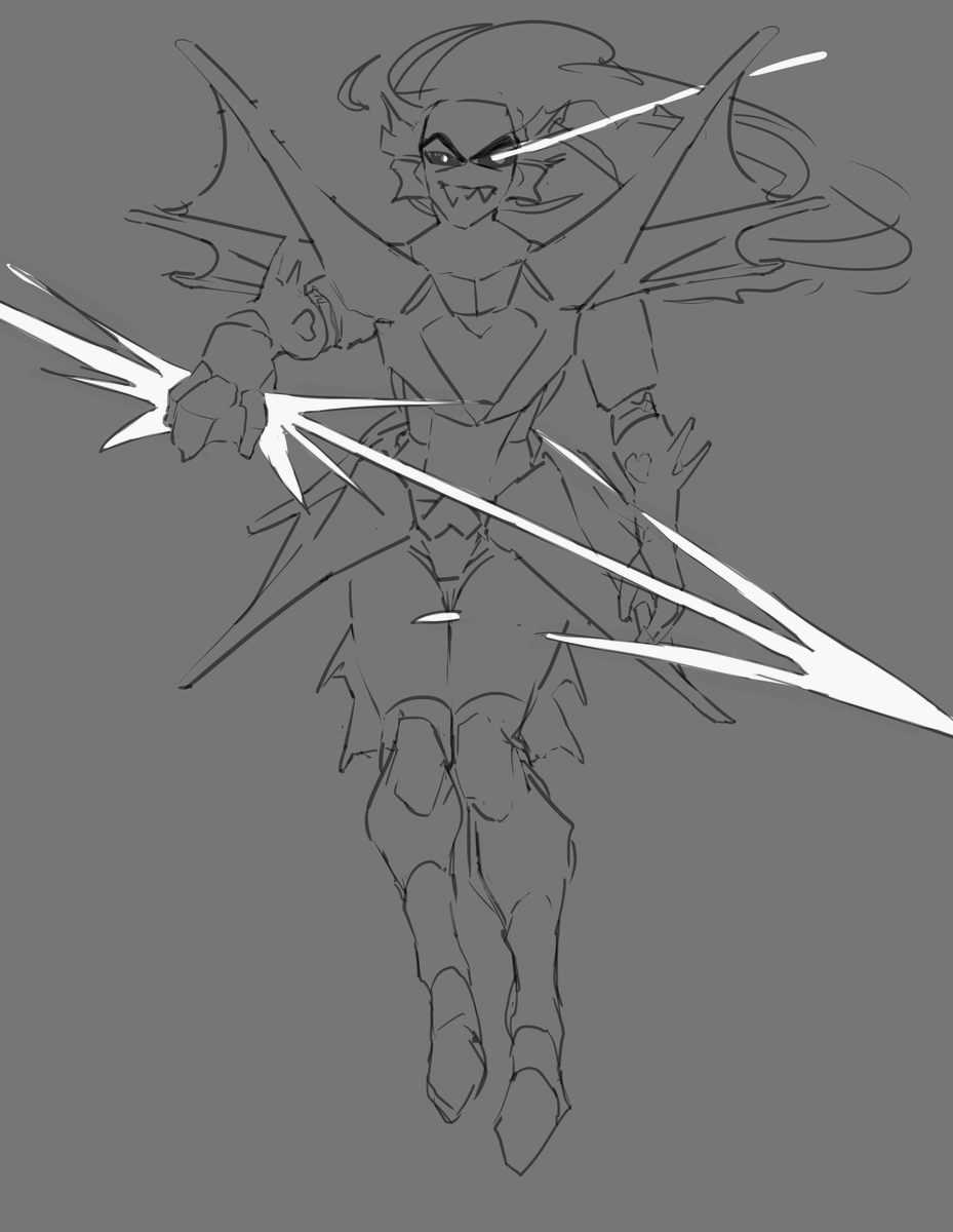 workin on it. like the fish features on the armor, her shoulderpads especially. and the flowy hair

#utdr #undertale #undyne