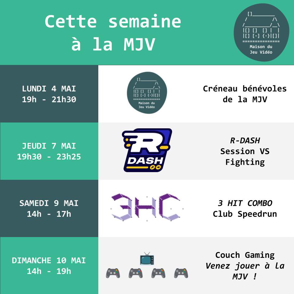 MJVRennes's tweet photo. Cette semaine à la MJV ! https://t.co/718tbjDpA1