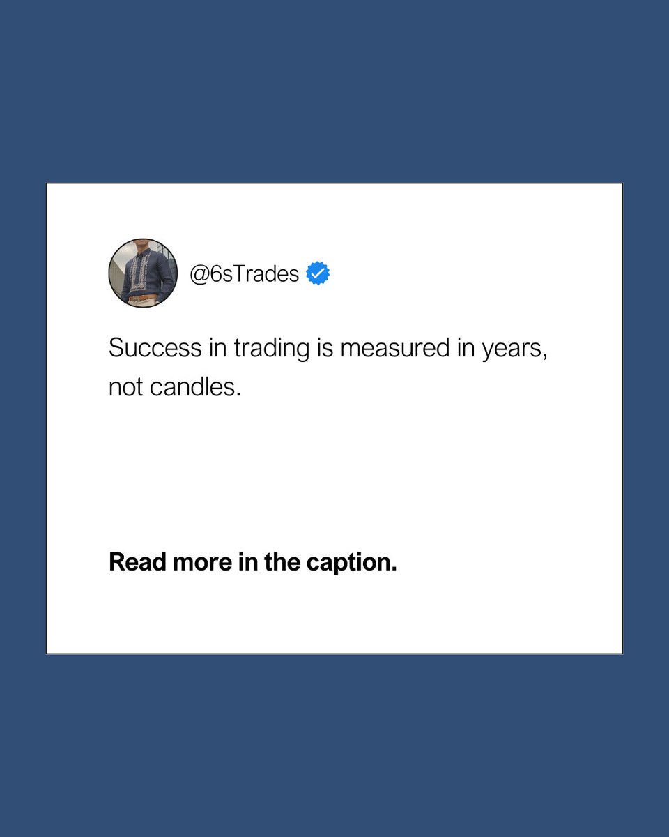 6sTrades's tweet photo. Zoom out. Your performance today is one dot on a very long line. https://t.co/dD0OGOgNcu