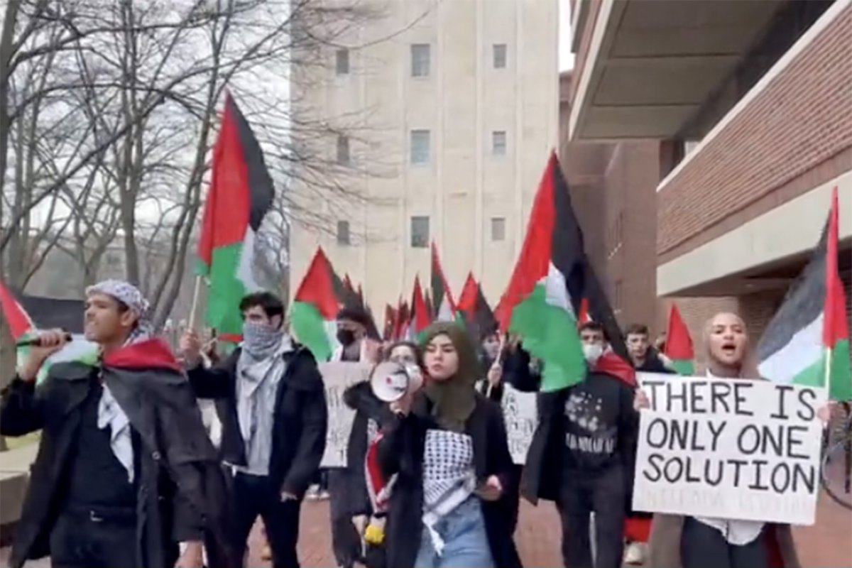TigayBarry's tweet photo. In the interest of open debate and freedom of speech, I would like to respond to the University of Michigan professor who asked us to sing praise for “pro Palestinian protesters.” No sir. I condemn them as genocidal, jihadists. I condemn you as abusing the platform given to you and abusing the students you seek to indoctrinate rather than educate. You are not a Michigan man. You are a useful idiot for those who hate, defame and destroy Western civilization. Hail to the victors. Jail for the vicious.