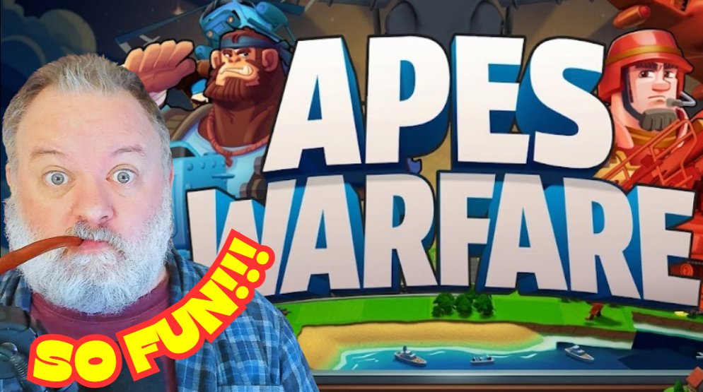 davidscottjaffe's tweet photo. Playing the VERY FUN @apeswarfare from Gigaquest games. It's ADVANCE WARS meets Planet of the Apes! And it...works??! Yup :).

Come hang and help me advance! 

https://t.co/fb3Iewr3OZ https://t.co/MLRQUPB7kF