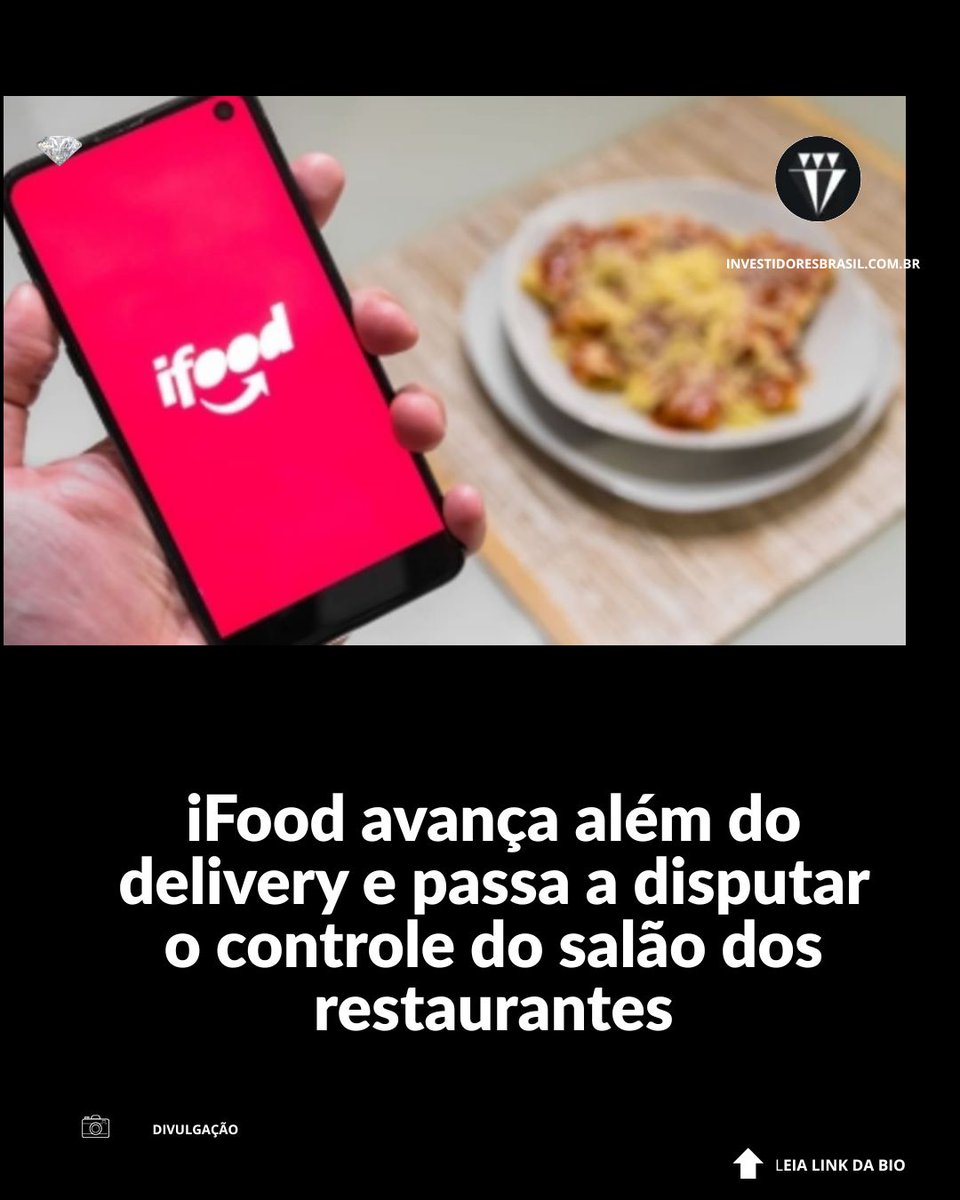InvestidoresO's tweet image. O iFood anunciou na quarta-feira (29) o lançamento do “iFood para Comer Fora”, ampliando sua atuação para o consumo presencial. A iniciativa inclui reservas de mesa, gestão de filas, descontos e cashback em
LEIA:
investidoresbrasil.com.br/ifood-disputa-… 
#TECNOLOGIA #INVESTIMENTO #DELIVERY