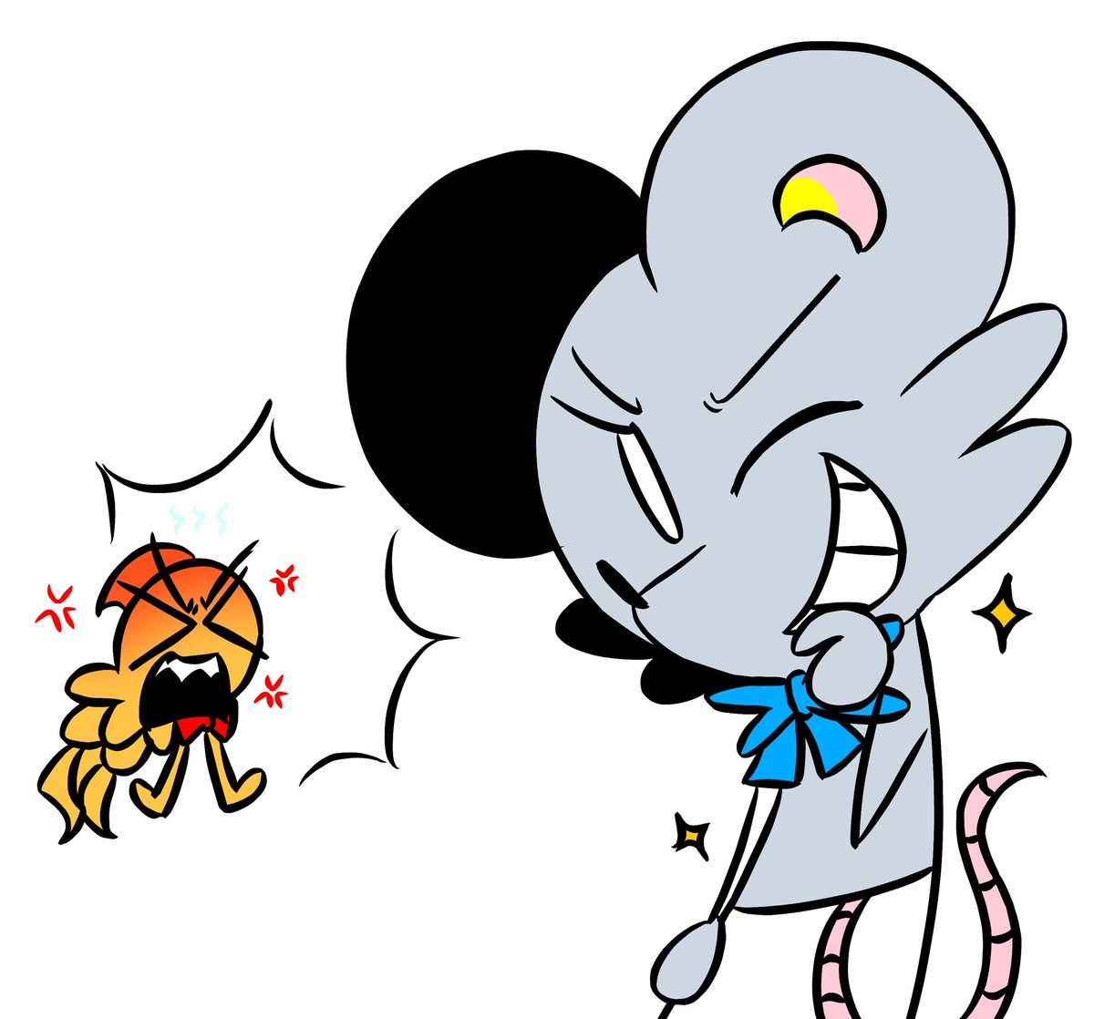 ZanyScales's tweet photo. the superior mouse does not concern himself with the opinion of an inferior goldfish
#batch0 https://t.co/vY8EFmy8Kc
