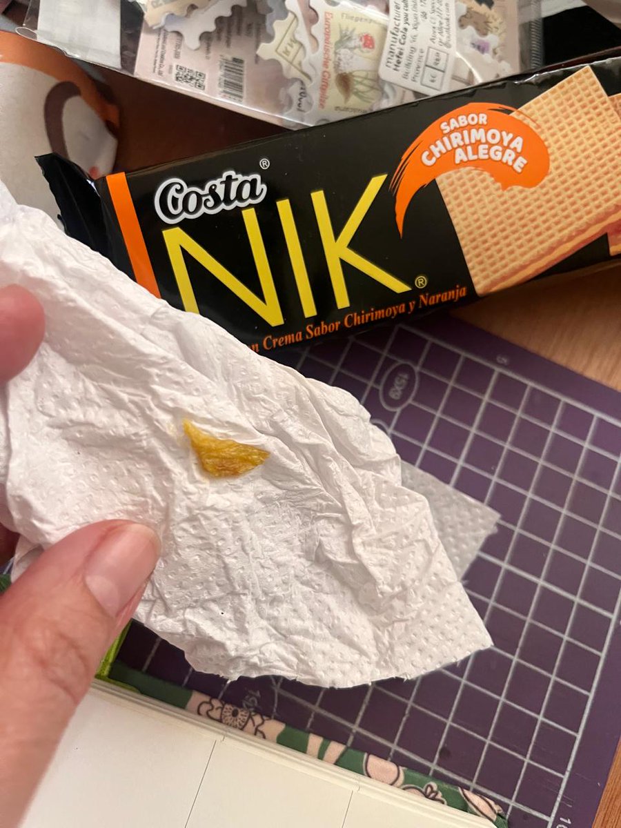 silvynho15's tweet photo. Este cuerpo extraño le salió a mi hijo en una galleta Nik de Costa @carozzimencanta. Se podría haber roto una muela o algo peor. Quién se hace cargo? https://t.co/qlLZIwyUJH