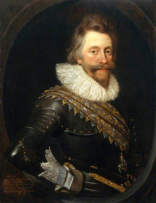 jdmccafferty's tweet image. Elizabeth Wriothesley [Vernon] Countess of #Southampton and her husband Henry, 3rd Earl of #Southampton c. 1618 - 1620 (NPG)
