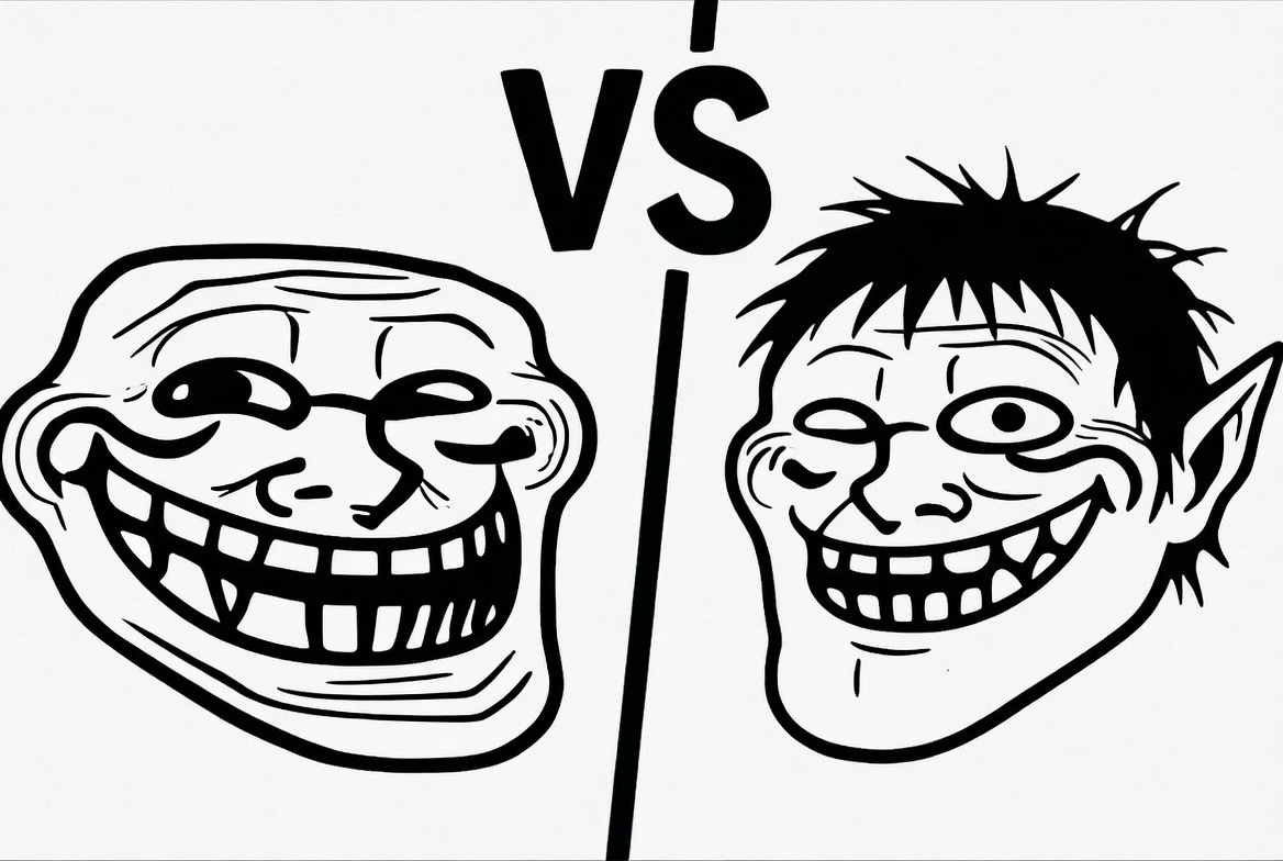 goblintown_dev's tweet photo. Troll vs Goblin... who wins?

My money is on the goblin — he’s smaller, faster and always up to something 🧌
@troll_

#TrollVsGoblin #GoblinSeason #CryptoGoblins #MemeCoin https://t.co/PmOebH3K8S