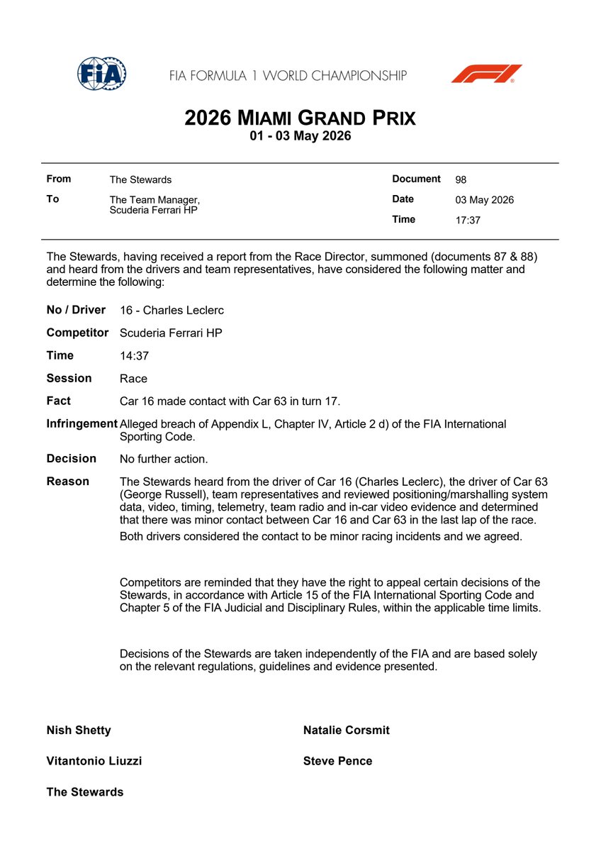 FIA tweet media