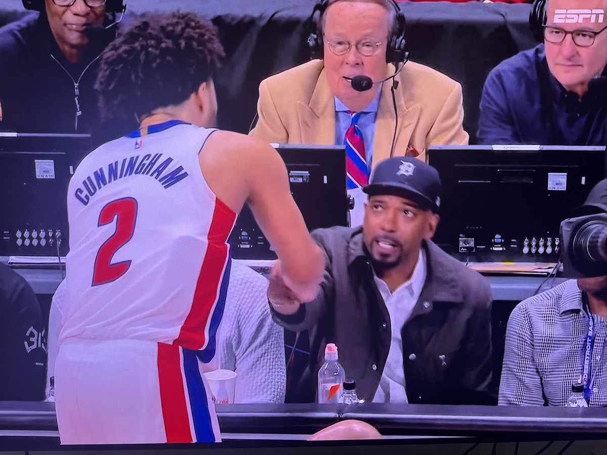 The leading playoff scorer in Pistons history and his future successor