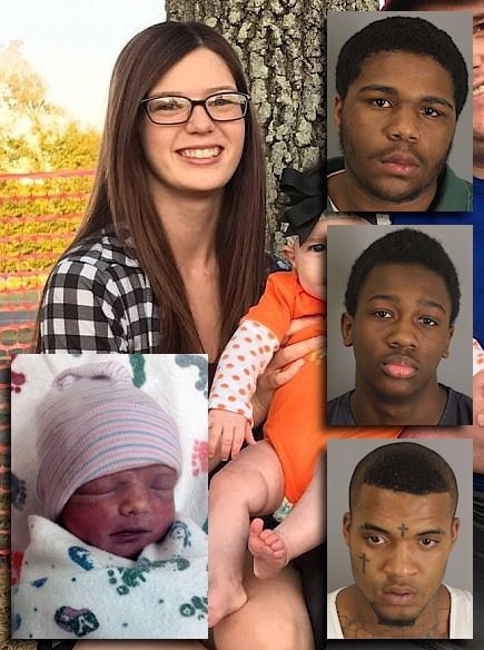 SaP011's tweet image. Remember Kera Teel. She was just 19 years old and 7 months pregnant.

African-American Corey Spencer shot her in cold blood, killing her while he was with two other African-Americans, Johnny Phifer and Dustin Bernard.

Doctors tried everything to save the baby girl she was