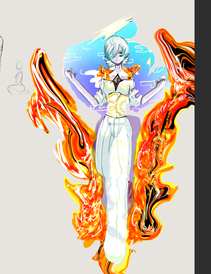 Rudynewgensart's tweet image. was it a good idea with the lava be like thing aroung her what do you guys think ??? i take gladly ideas for future drawing too ^^ #moots #ArtistOnTwitter #artmoots
