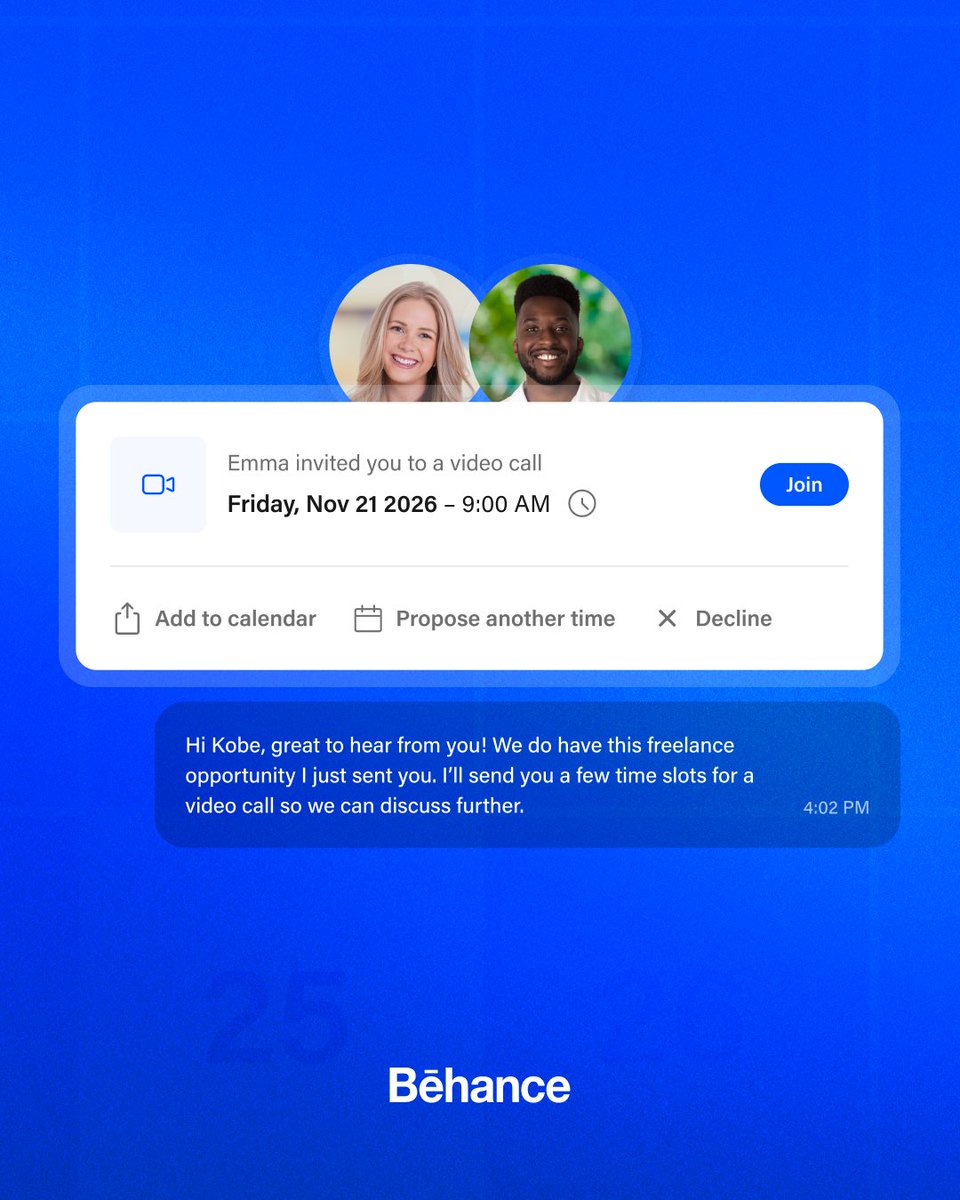 Behance tweet media