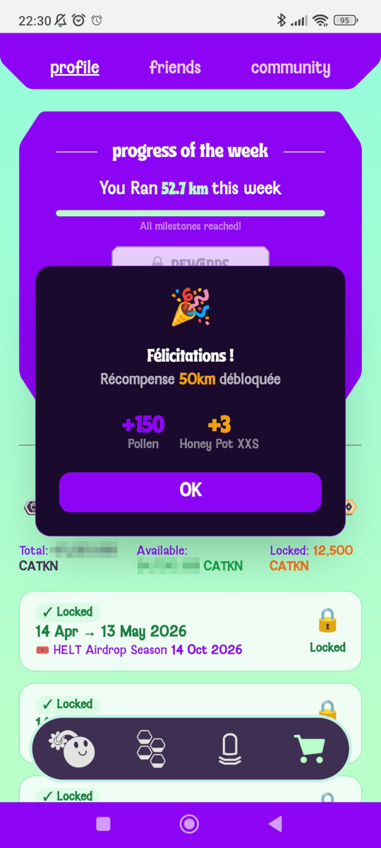 neocyclopi's tweet photo. Thunderstorm🌩️ or Not Thunderstorm this Evening?
@The_Life_Bomb🌱 #PassiveMode Risk-Free
⚡️45 Energies in One Click
🪙 Daily Earnings: 513.62 $CATKN 🐝
✕ Guardian Bonus Disabled this Time
And Then Short Walks🚶 Between Raindrops🌧️
✅ Weekly Challenges 50km Achieved #ProgressOfTheWeek #SeasonPass
#M2E #EcoloFi🌱
