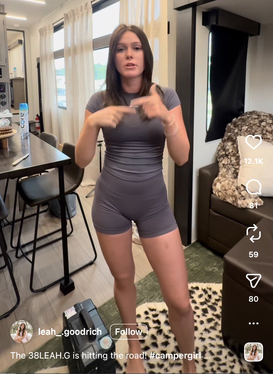 WhoAsked6767's tweet photo. Leah Goodrich is such a tease #Would https://t.co/W5OKsWZJK8
