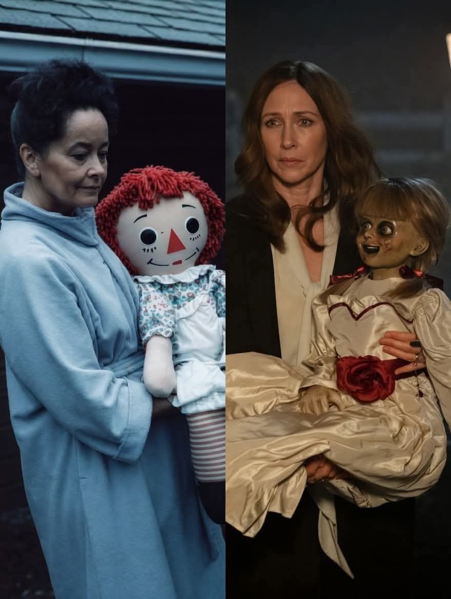 LaMorgueYt's tweet photo. La Annabelle real y su adaptación al cine 💀 https://t.co/OMC8HEqPZl