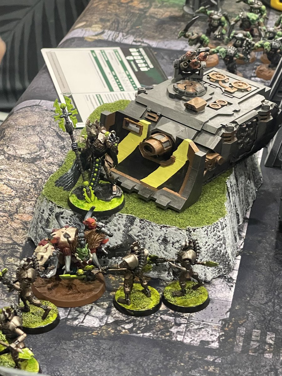 The game ended with an Ork (and Iron Warrior) victory over the