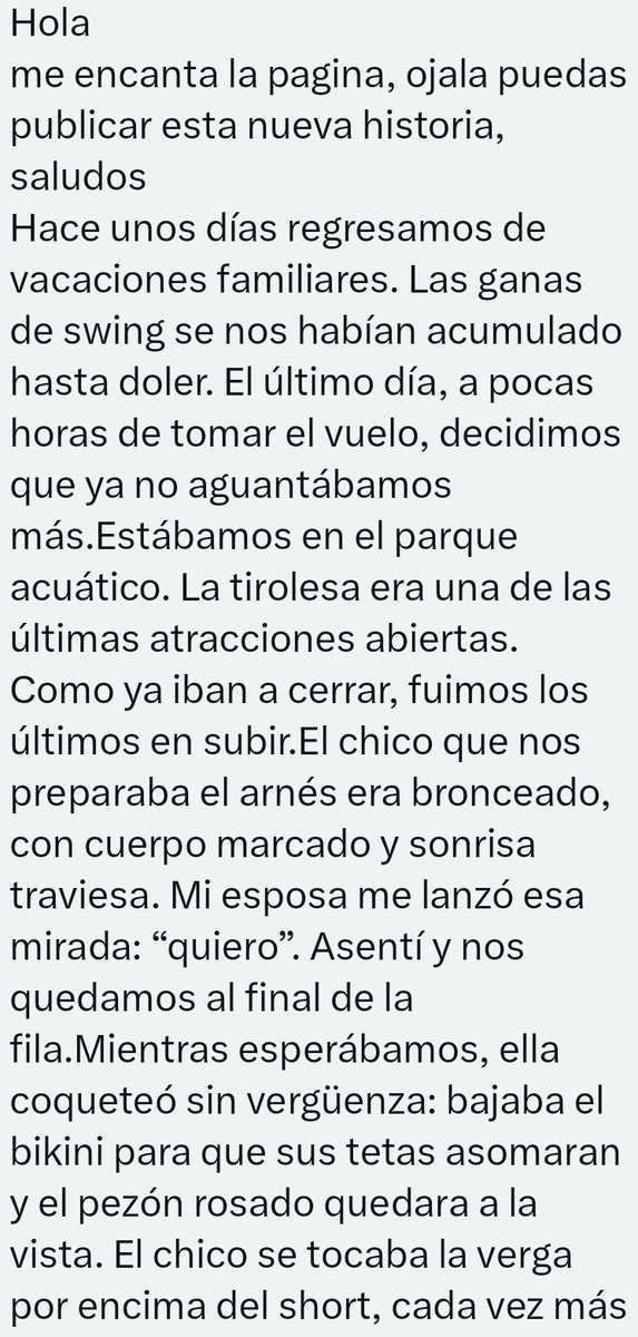 Relatos, Fantasías, anécdotas y confeciones hot tweet media
