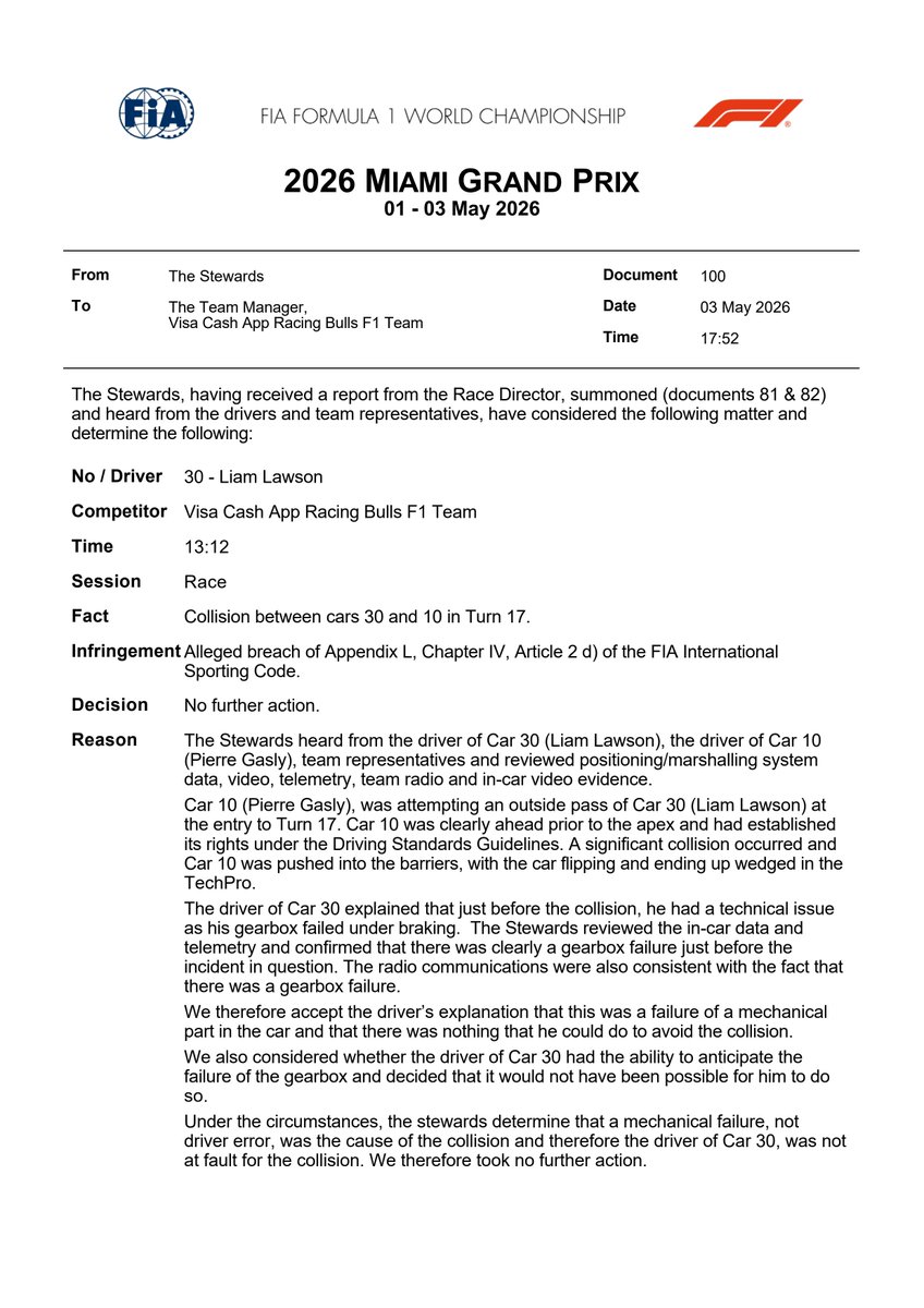 FIA tweet media