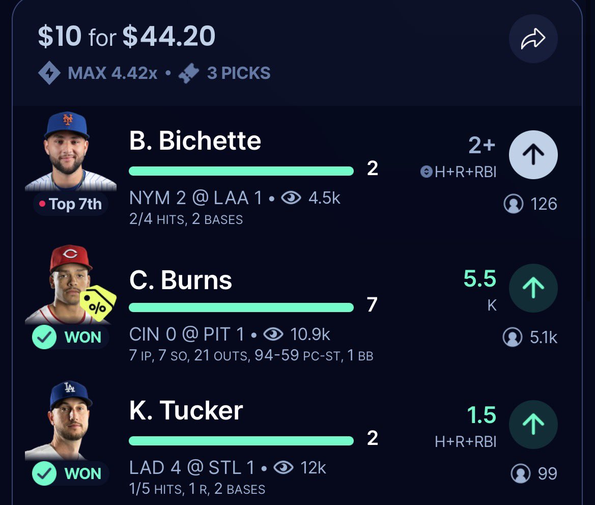 Mac_GrindNProps's tweet image. #MLB #MlbBets #Gamblingx
#sleeper #promo #pickem

🔥🔥🔥🔥🔥🔥🔥🔥🔥🔥🔥🔥🔥