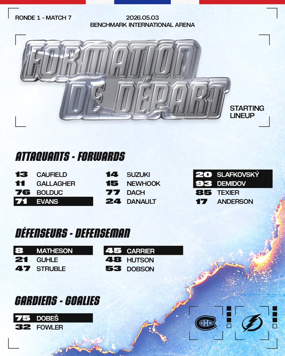 CanadiensMTL's tweet image. La formation de ce soir

Tonight's lineup

#GoHabsGo