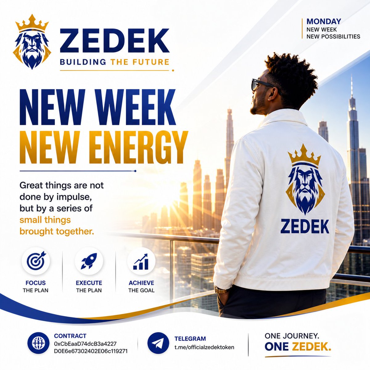 New week. New focus. New energy.
While some wait for opportunities…
others spend their time building toward them.
Every strong vision starts with consistency, patience, and belief in the journey.
Week by week, step by step,
Zedek Token keeps moving forward 👑
Contract: