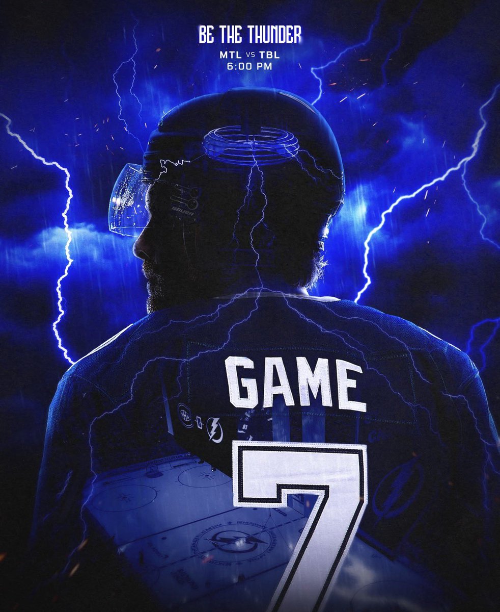 thejustdaveshow's tweet photo. GAME 7 !! GO BOLTS !! ⚡️⚡️ #boltsnation #GOBOLTS #nhlplayoffs https://t.co/7kkLnbI6uD