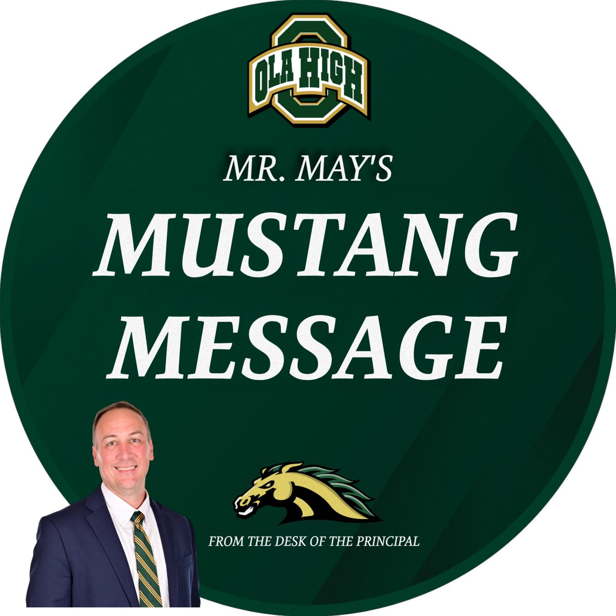 OLH_HCS's tweet photo. Click the link to view this week's version of Mr. May's Mustang Message. https://t.co/MmPVoUyGzi https://t.co/3tcVO5kMCu