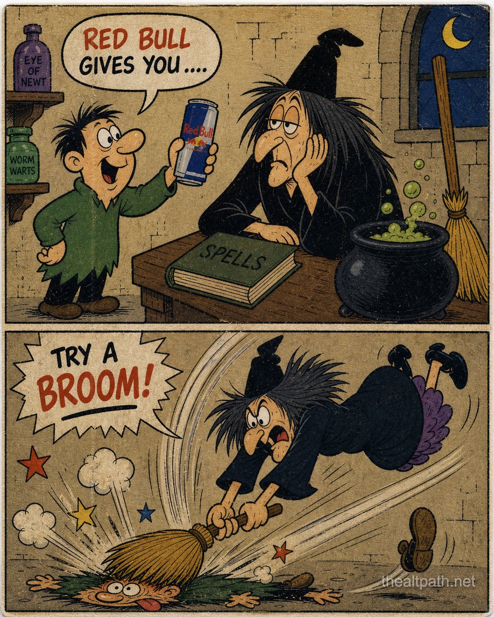 CoexistAltPath's tweet image. #WitchHumor #Cartoon #DarkHumor #Sarcasm #Witchy #Funny