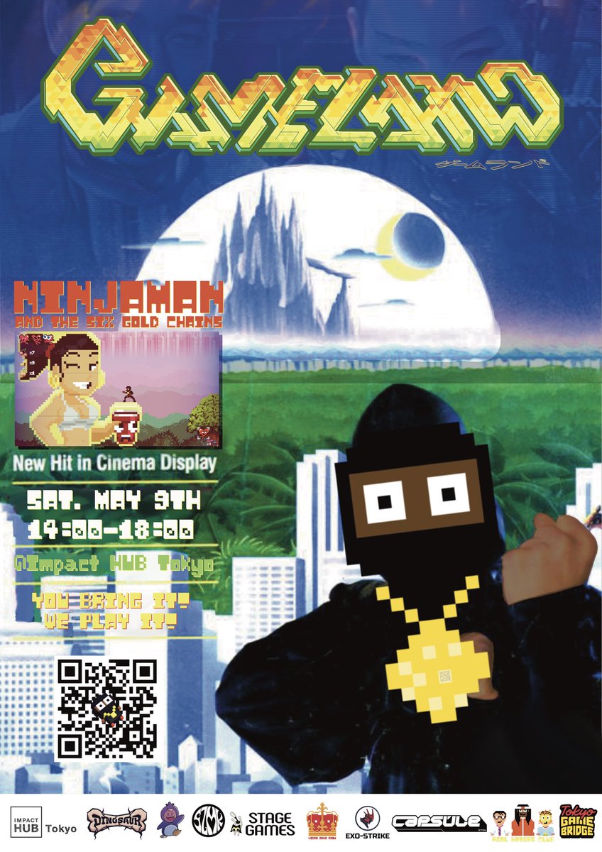 SCOTTPOPULAR's tweet photo. There’s something I didn’t expect when putting together the latest poster for GAMELAND—it ended up being one of the most fun creative sessions I’ve had in a long time.

And if you happen to be in Tokyo this Saturday, GAMELAND is calling. 

https://t.co/eauYLj3UMb https://t.co/PUyGiGpFLf