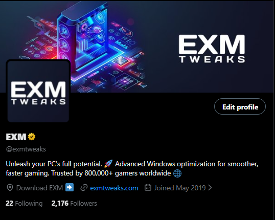 EXM tweet media