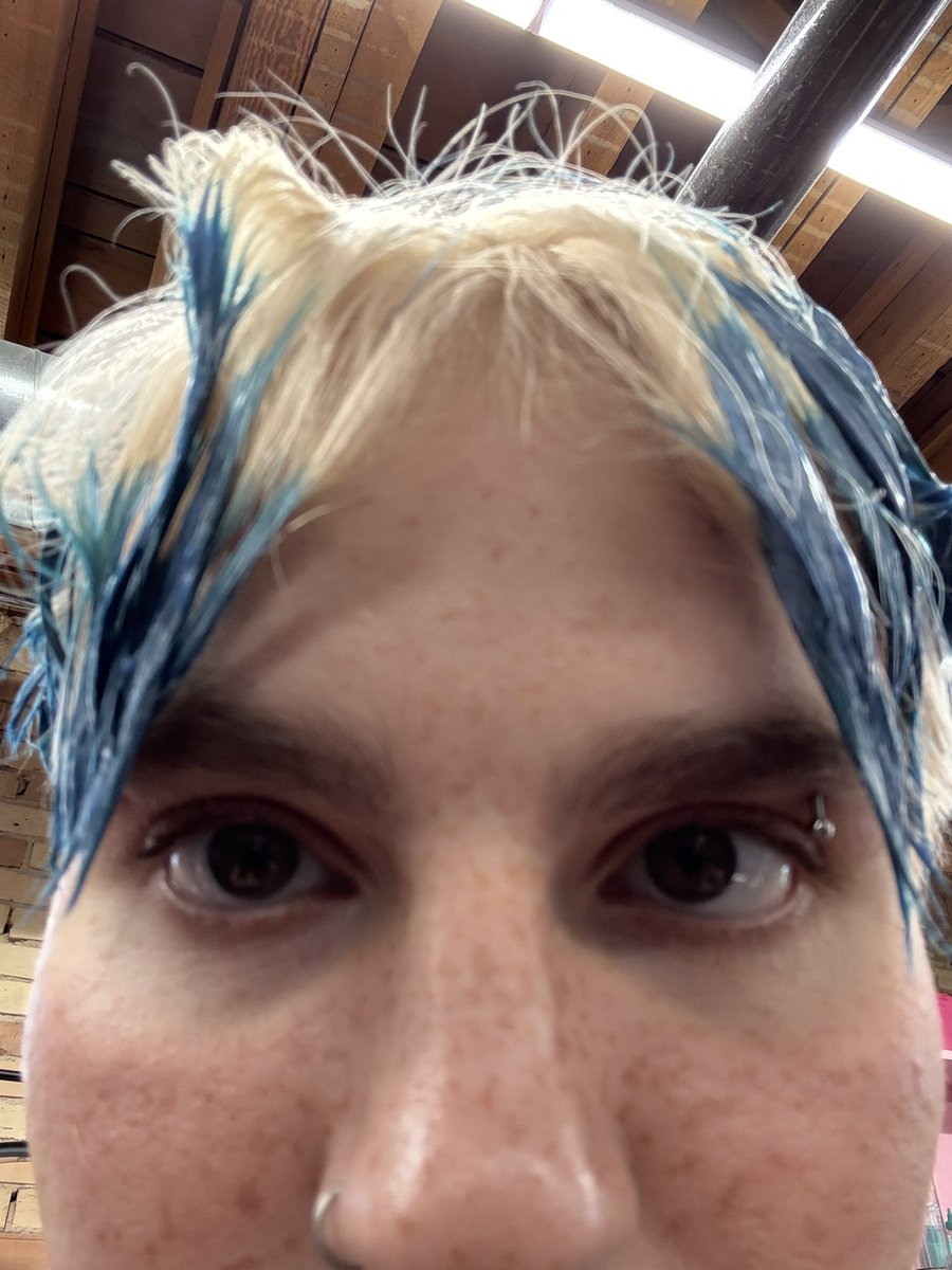 sethcitrus's tweet photo. New hair who dis? ✨💙 https://t.co/uU1cW9YVW8