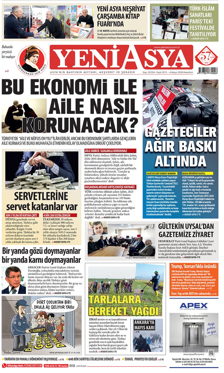 Yeni Asya Gazetesi tweet media