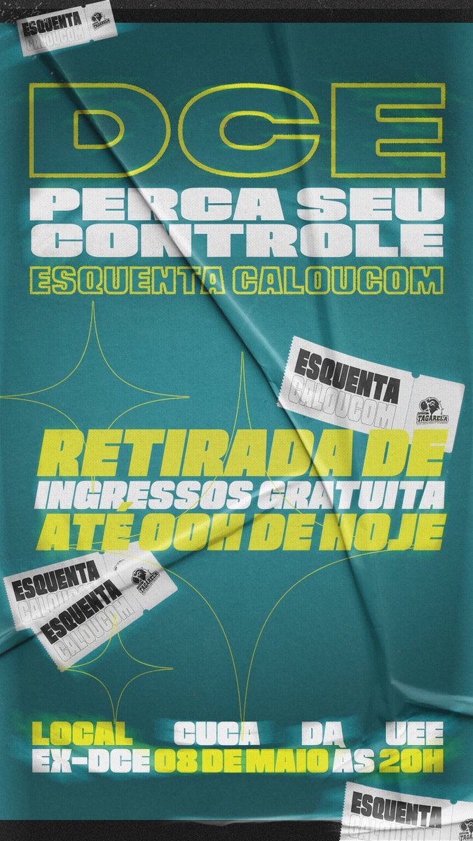 Pra deixar um gostinho de quero mais, vem aí DCE: Perca seu controle! 😈🔥

O clima vai ficar quente no esquenta pra maior calourada do ano! 🥵

A Caloucom tá inesquecível e o no DCE é o início dessa história. Se eu fosse você não ficava de fora em. 😝