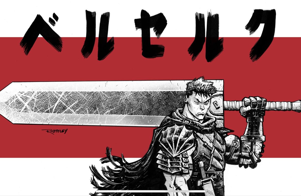 ThatGuyKeondre's tweet photo. @RyanOttley Your Berserk art is sick! Would love to see you do Guts in the Berserker Armor and Casca at some point ! 🙏🏾😭 https://t.co/VfrJQdwZq1