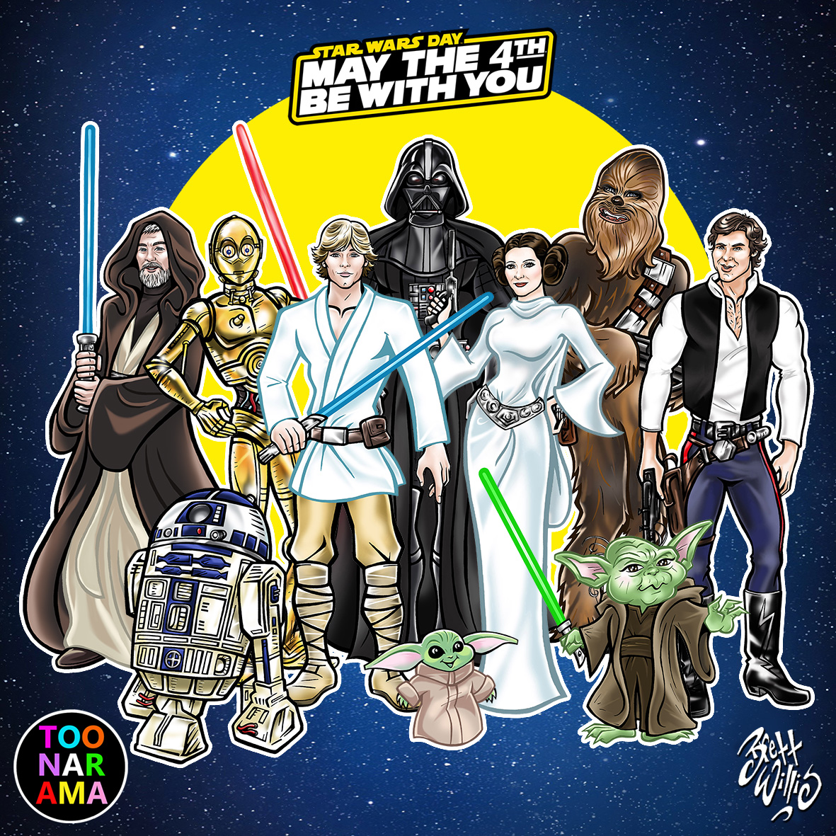 toonarama's tweet image. MAY THE 4th BE WITH YOU 

Happy STAR WARS Day!

#love #starwars #maythe4thbewithyou #toonarama