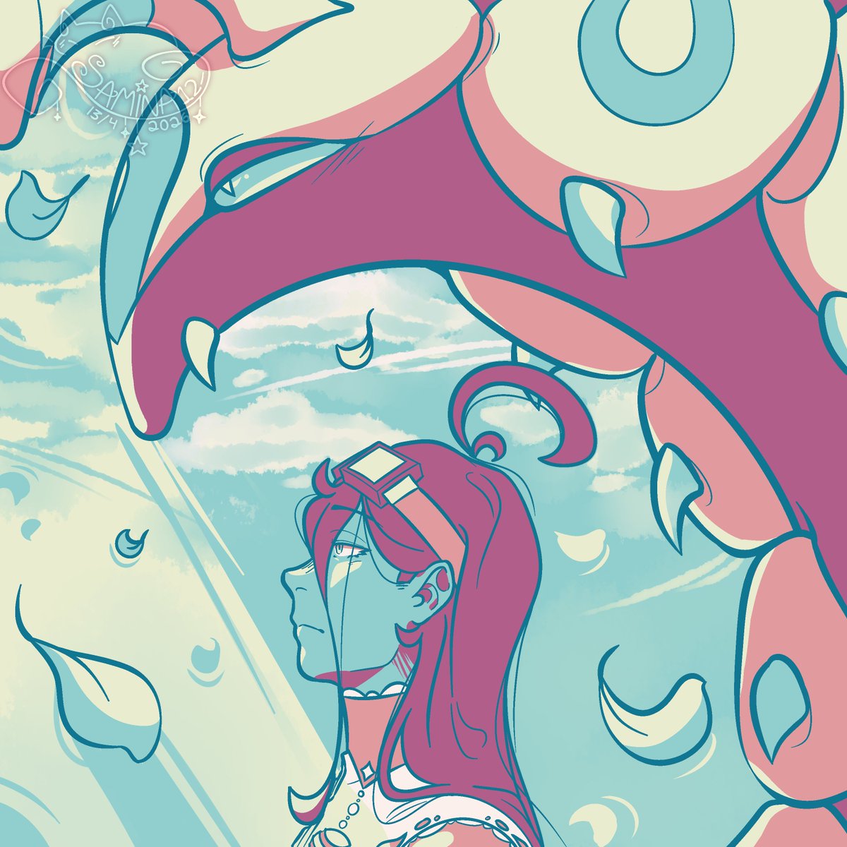 Samina12_'s tweet photo. Dibujo para el SproutFight de este año, con Scolipede y su entrenadora.

[✦#artfight✦#artfight2026✦#digitalart✦#pokemon✦] https://t.co/qRDTeSwyLl