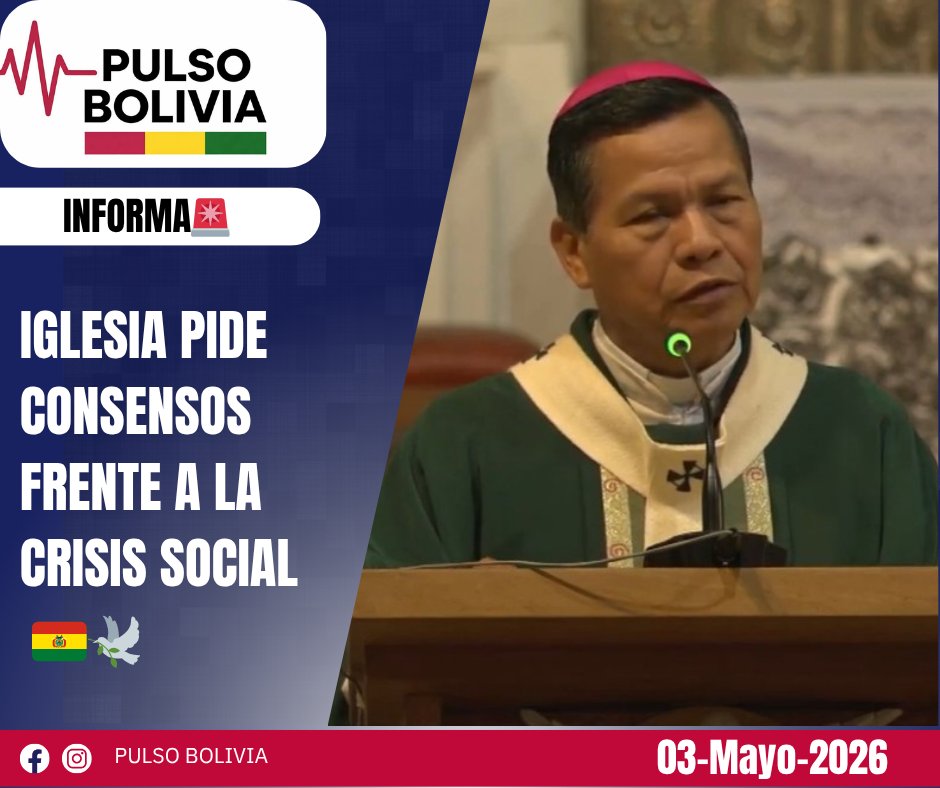 Bo5989717pulso's tweet image. Monseñor Leigue: “no sé si bloqueando vamos a encontrar una solución” 🛑🤔
Llama al diálogo y consensos 🕊️🇧🇴
#Bolivia #Bloqueos #Diálogo #Noticias