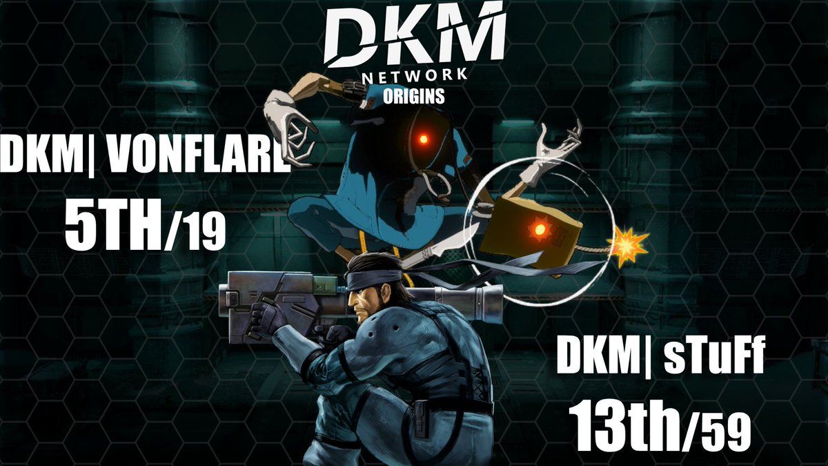 DKM Origins was a lot of fun to run and we are very proud of our two players who did great yesterday! 
<a href="/vonflare13/">vonflare_fgc</a> 5th/19
sTuFf 13th/59
Top 8 graphics for the overall weekend coming soon!