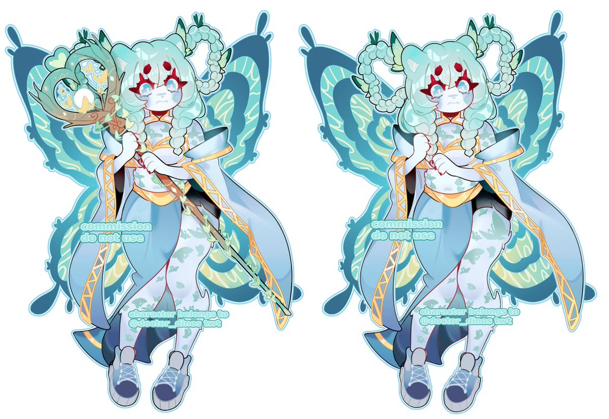 gorccie's tweet image. Opening some commission slots  ^^ 
Chibi 35 u/s/d
Fullbody 45 
Ref sheets 85 or 90!
Meow meow uwu 
#commission #custom