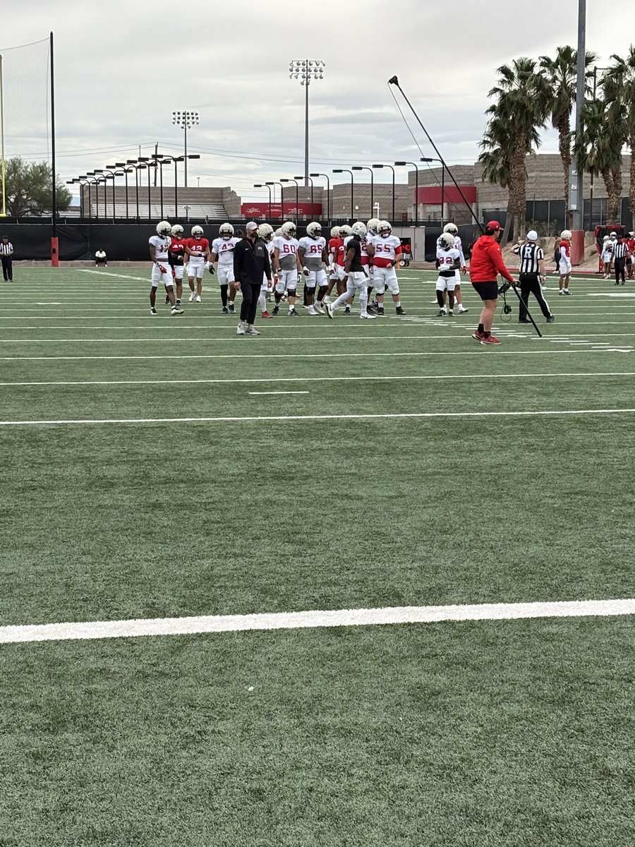 Great visit to <a href="/unlvfootball/">UNLV Football</a> last weekend for the spring game. Thanks for the hospitality <a href="/M_Bure/">Coach M. Bure</a> and <a href="/CoachLogo/">Ricky Logo</a>. Super impressed by the coaching staff and atmosphere. Looking forward to more. 
<a href="/coach_hadac/">Coach Isaac</a> <a href="/StratfordFB1/">Stratford Spartan Football</a> <a href="/CoachJezek/">Shawn Jezek</a> <a href="/thaneread/">CoachT.Read</a>