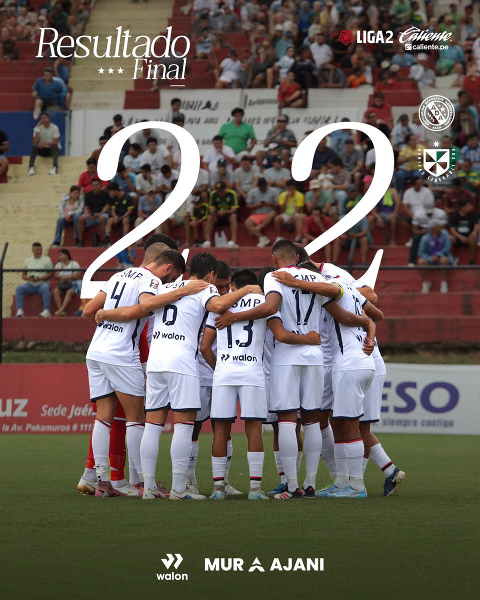 Club_USMP's tweet photo. 𝑭𝒊𝒏𝒂𝒍 ⚽️

ADA Jaén 2 🆚 2 U. San Martín 

¡Vamos equipo! 👏🏼👏🏼 https://t.co/OiV7eIVahS