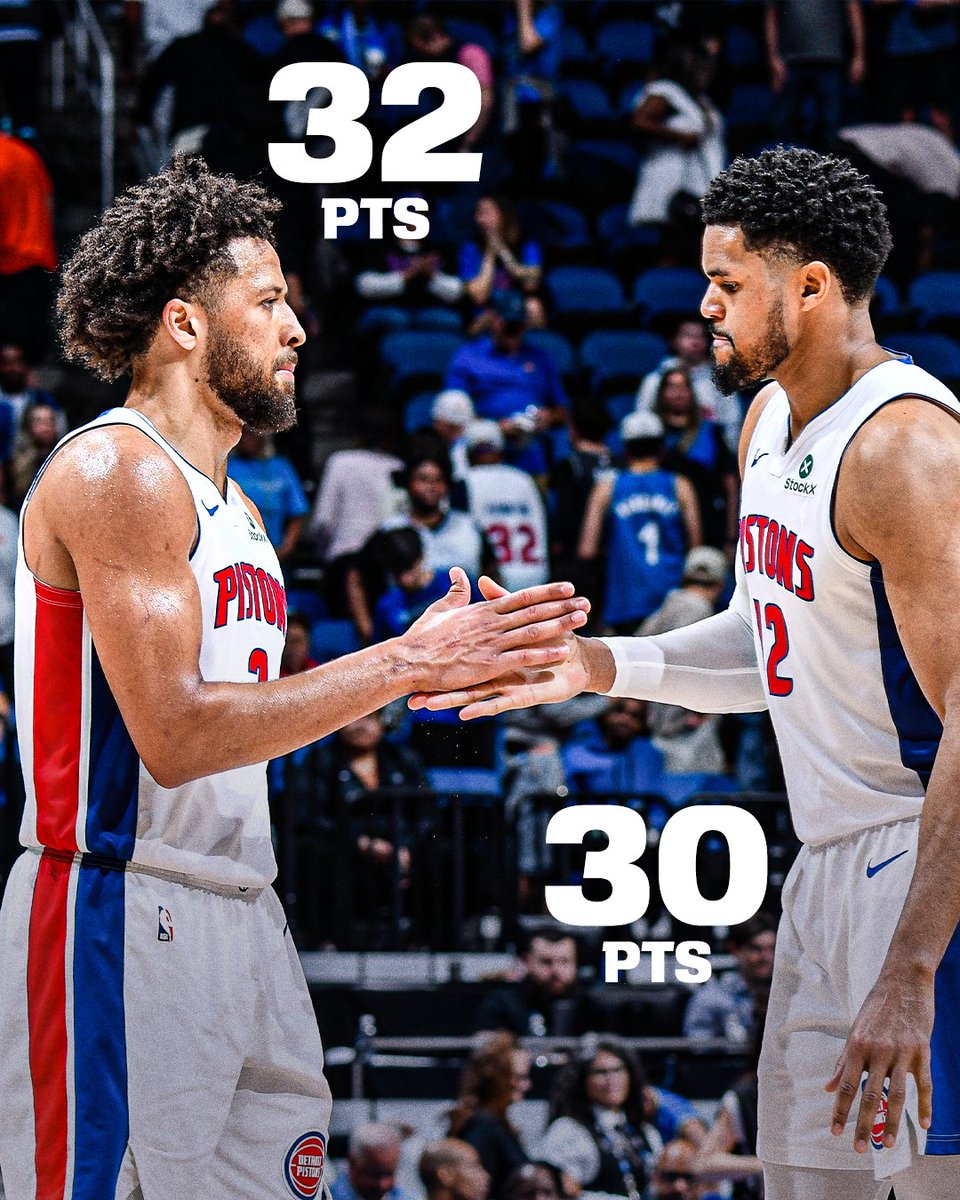 SportsCenter's tweet image. WHEN DETROIT NEEDED THEM MOST 🔥

Cade Cunningham and Tobias Harris put on a clinic in Game 7 for the Motor City 👏