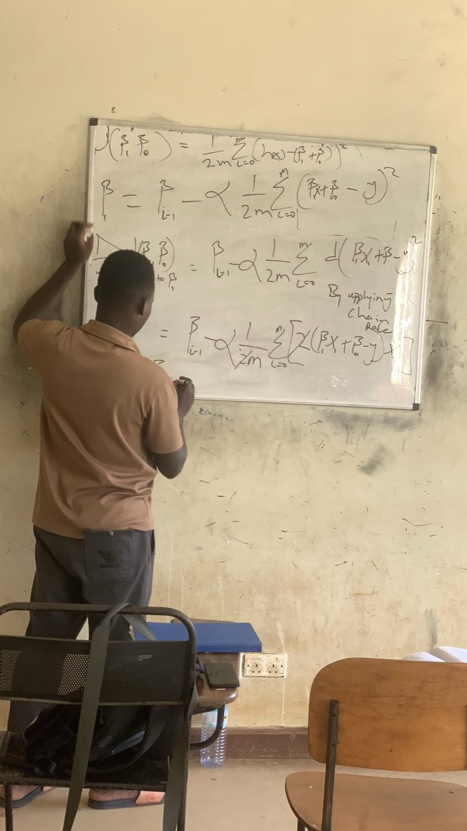 390Henry1's tweet photo. Just spent my   Sunday  afternoon breaking down *Gradient Descent* for **Simple Linear Regression**  
step by step  until my machine learning students could clearly see how the algorithm actually learns and optimizes. https://t.co/xNY66IKvtn