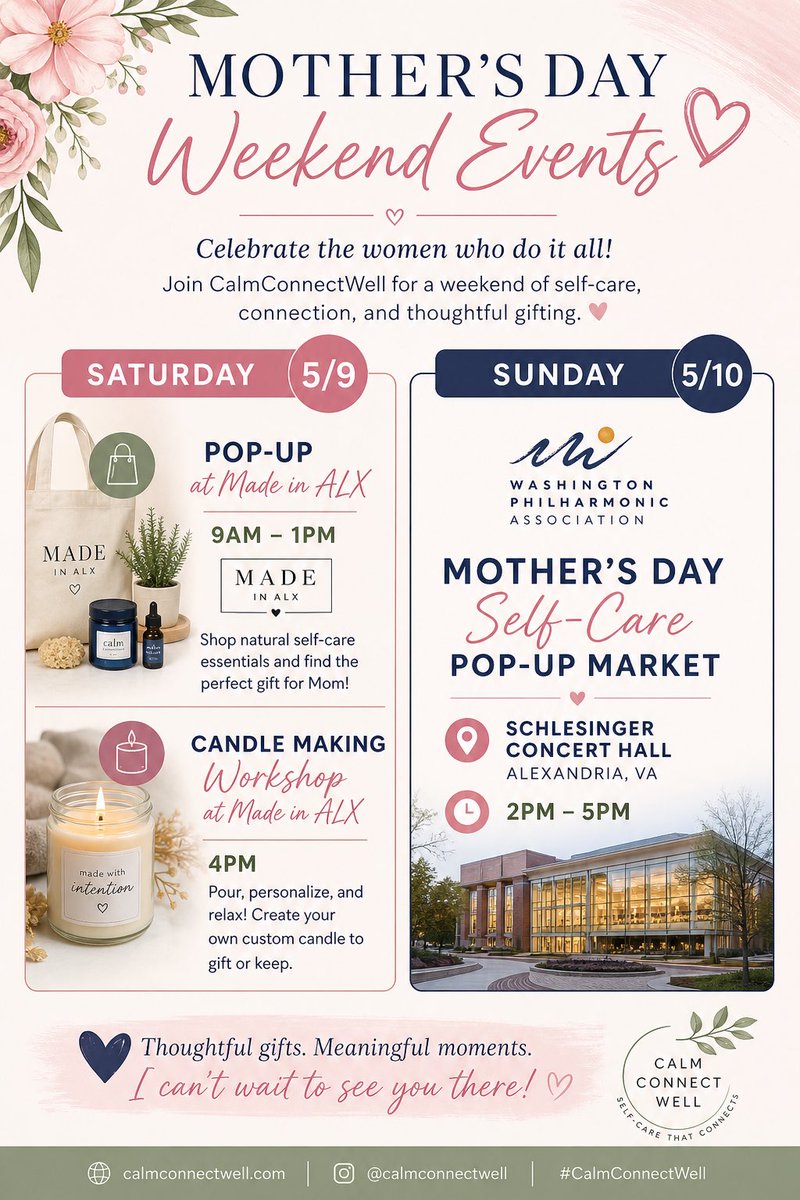 Join us Mother’s Day weekend CalmConnectWell.shop