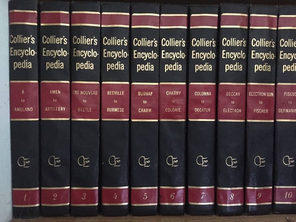 GionNewGion's tweet image. A set still on a bookshelf in my house, bar the 2 volume dictionary.
After all these years, and moves. and loss, it remains a 4 generations long source of knowledge.
#Colliers #Encyclopedia #family