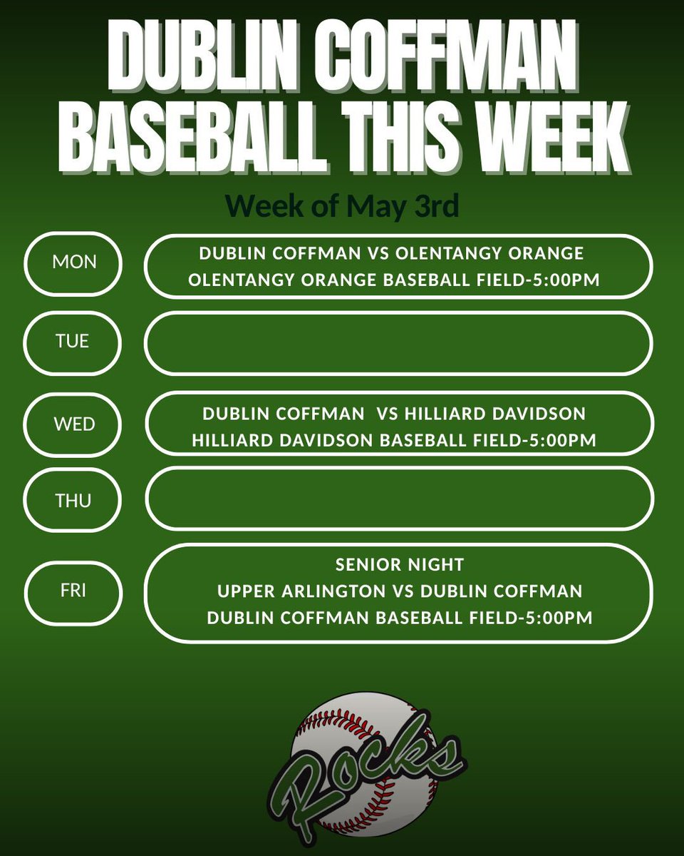 Dublin Coffman Baseball tweet media